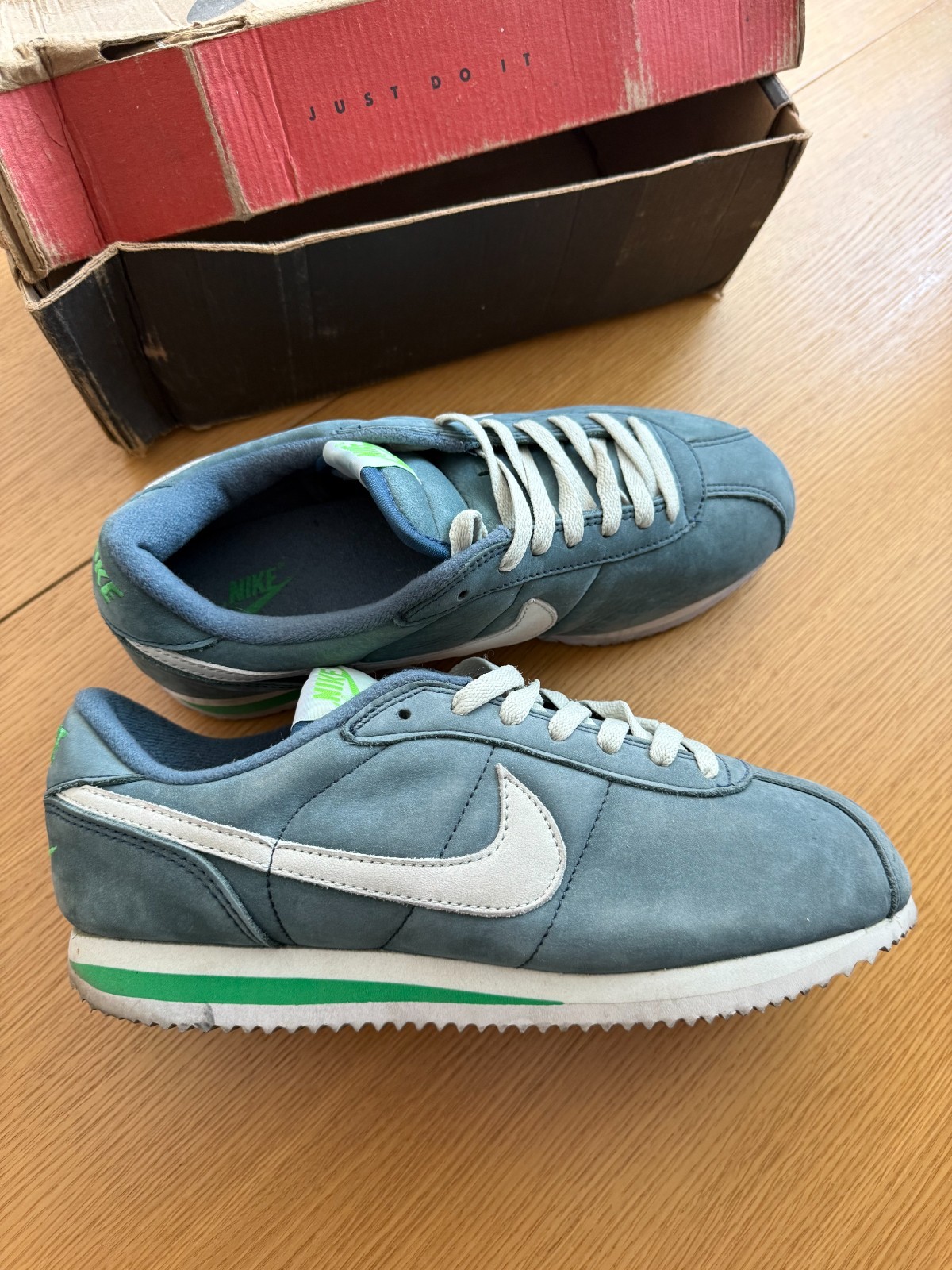 Size 9 - Nike Cortez Leather Night Shade 1998 og vintage rare