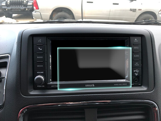Crystal Clear Screen Protector for 2020 Dodge Grand Caravan 6.5in Navigation