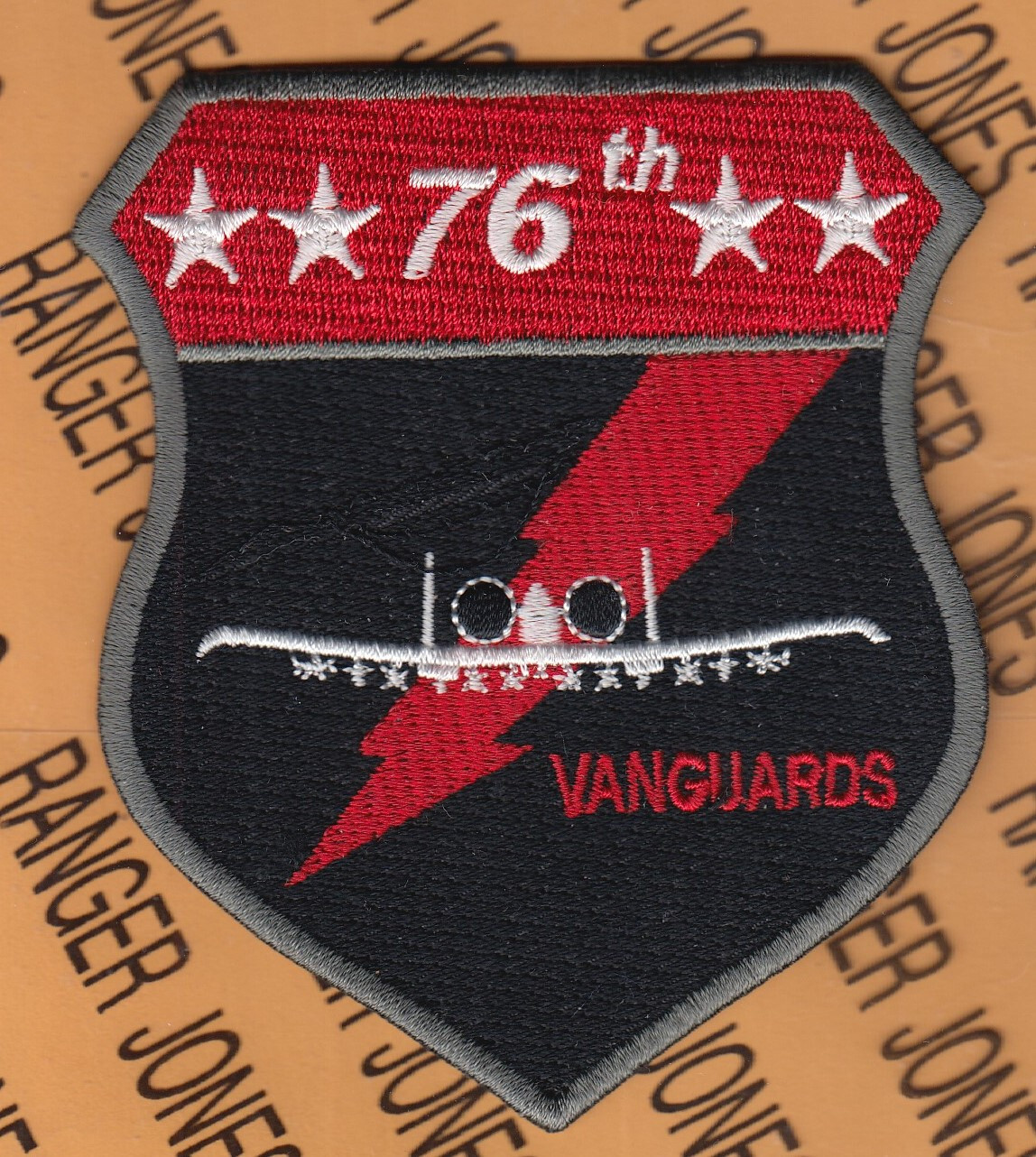 USAF Air Force 76th Fighter Sq FS VANGUARDS A-10 ~4" patch c/e B