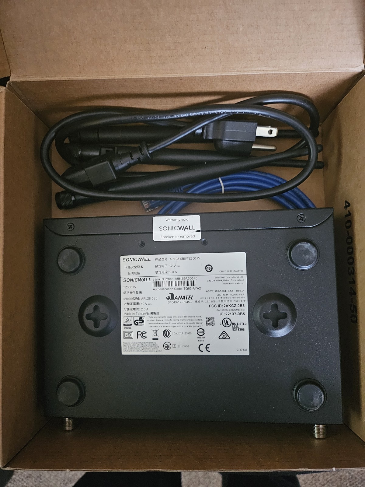 Dell SonicWall TZ350 Firewall Appliance 5 Port Network Security Transfer Ready
