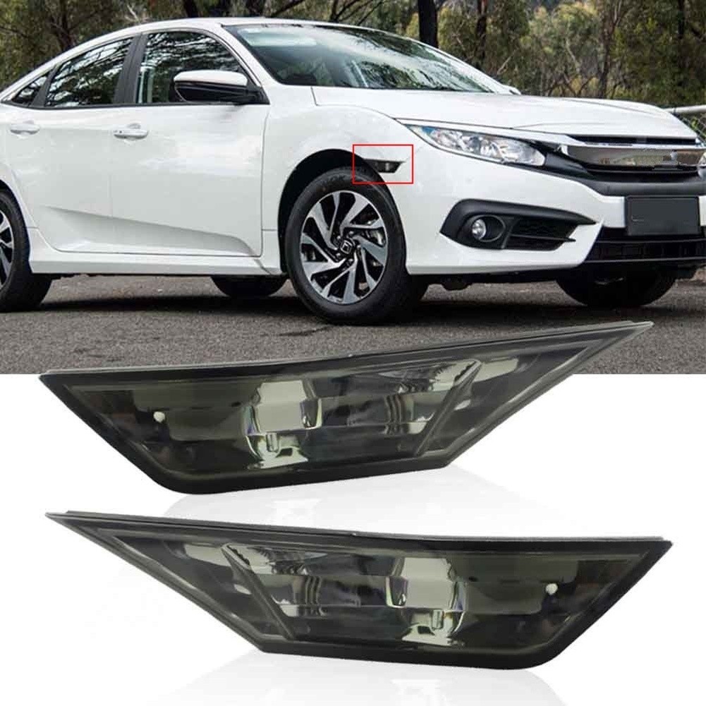 LED Turn Signal Light for Civic 2016 2017 Blackened ABS for For HONDA Vehicles