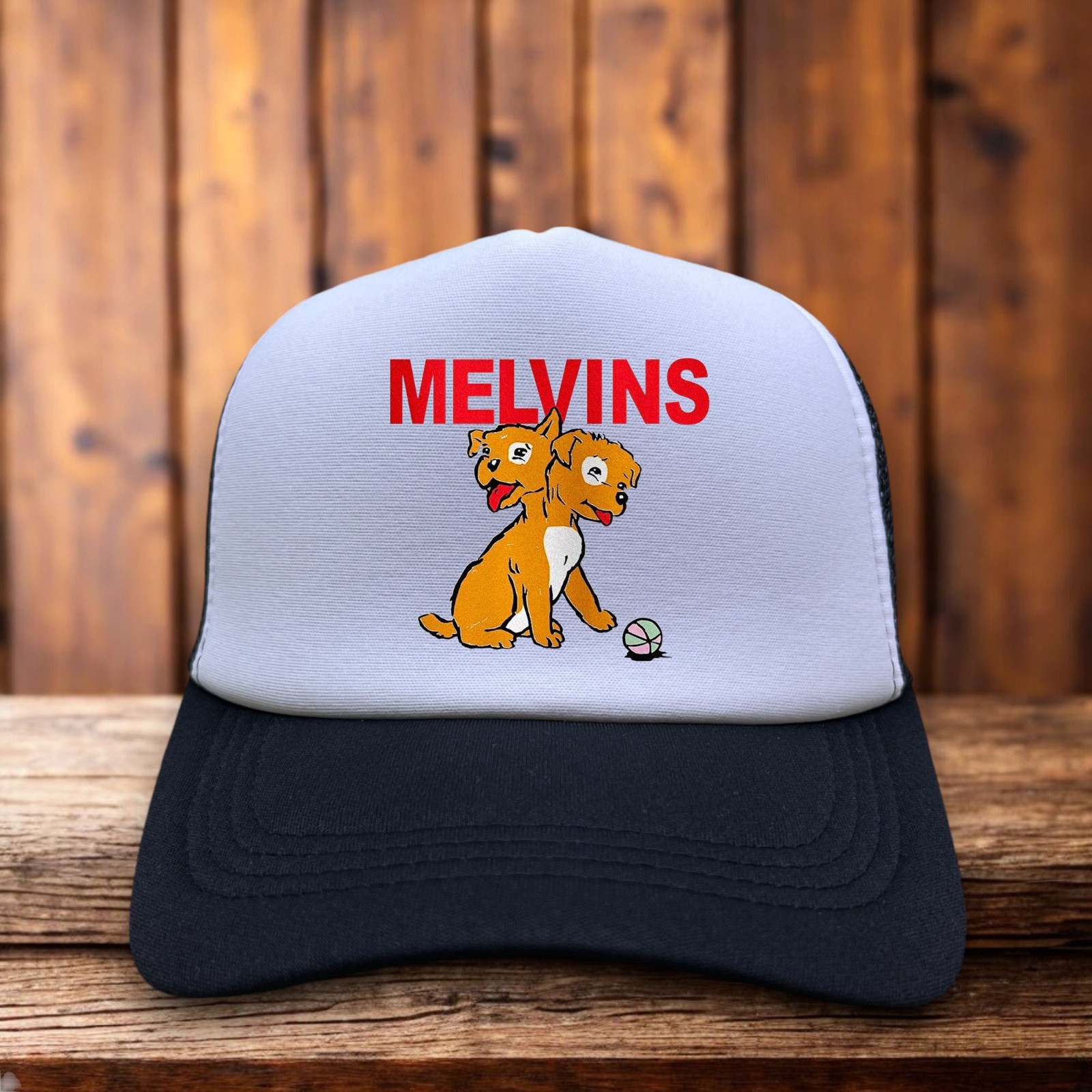 The Melvins Mens Trucker Hat Black Snapback 80s Grunge Baseball Cap