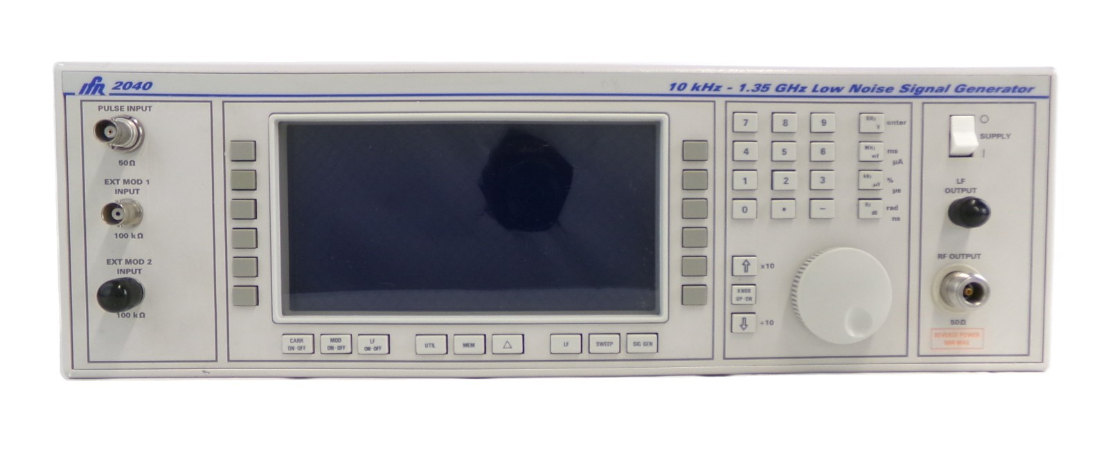 IFR 2040 10khz-1.35Ghz Low Noise Signal Generator Opt. 2 9.15 Error 27 As-Is
