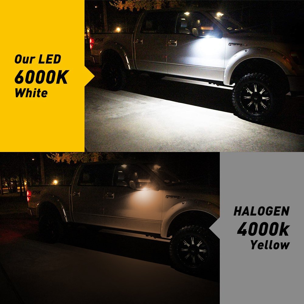 LED Side Mirror Puddle Light Kit For Ford F-150 Explorer Expedition Edge Taurus