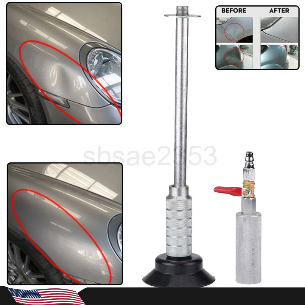 Auto Car Body Repair Suction Cup Slide Tool Hammer Kit Air Pneumatic Dent Puller