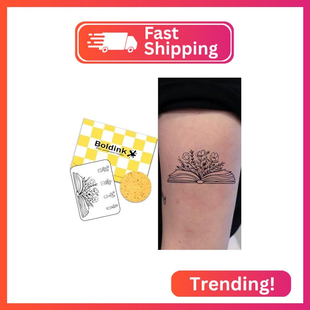 Boldink Temporary Tattoos,Semi Permanent Tattoos,15 Days Long Lasting Tattoo Sti