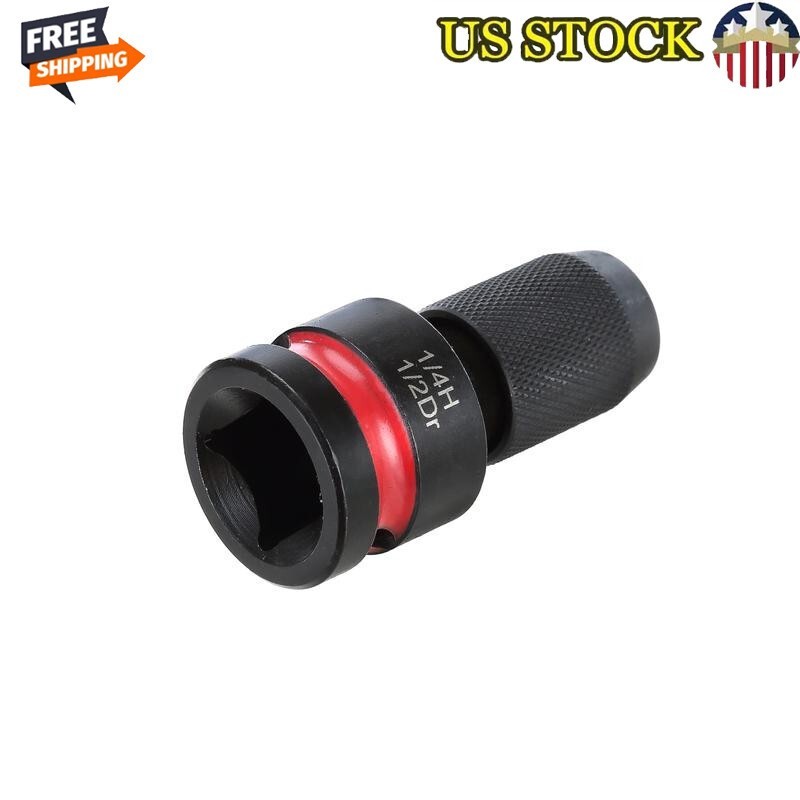 1/2 to 1/4 Quick Release Impact Adapter Durable Chrome Molybdenum Steel Tool New