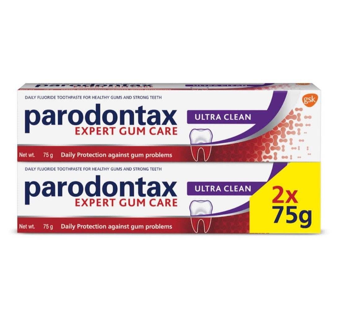 Parodontax Ultra Clean Toothpaste Expert Gum Care Toothpaste - 75 gm (Pack of 2)