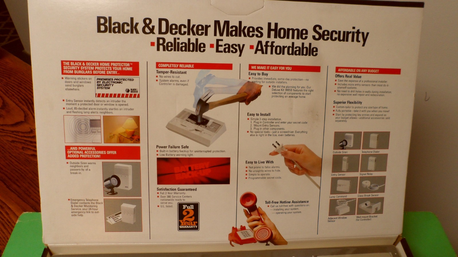 black & decker ome protector security system model 9105B