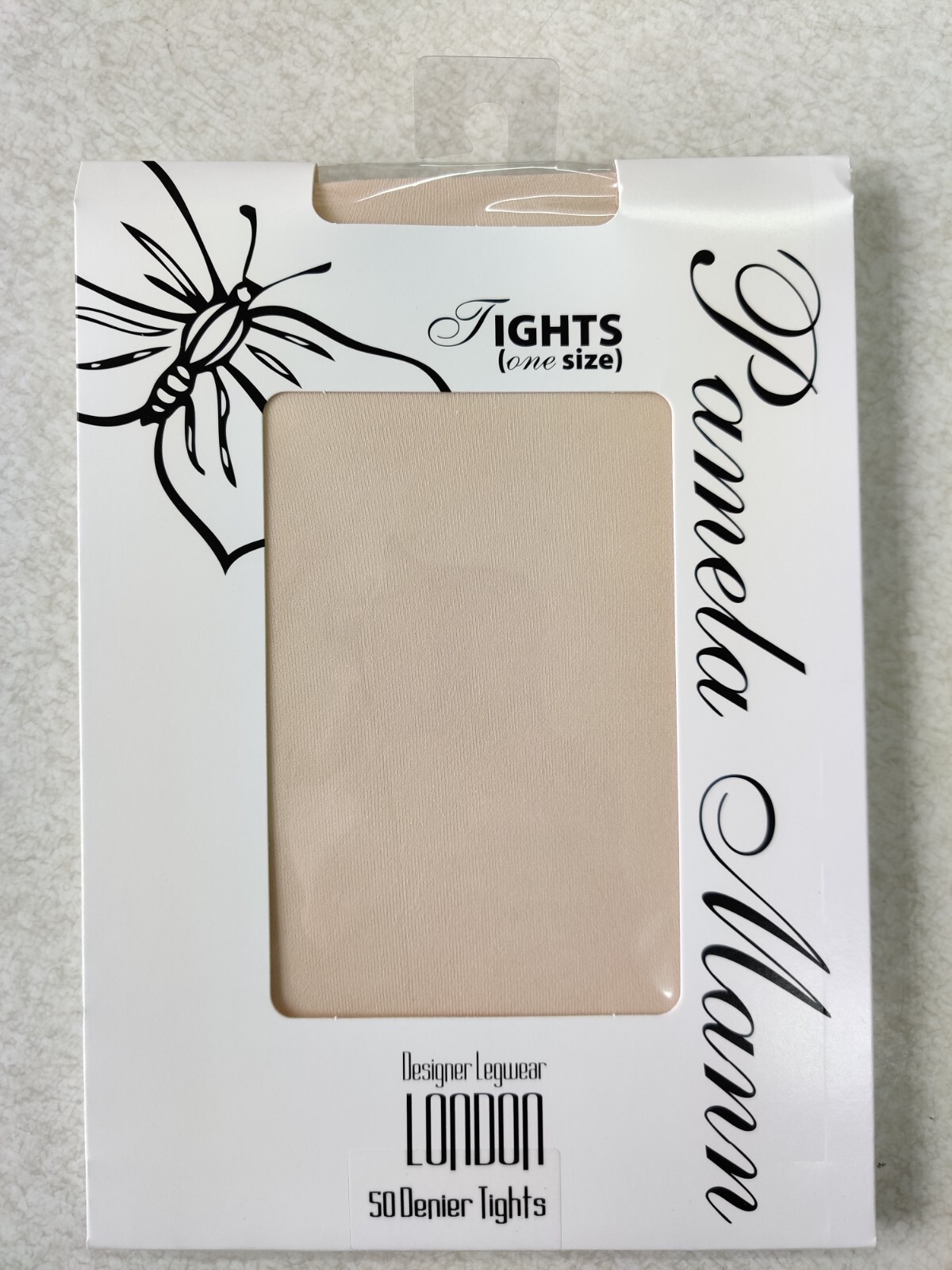 pamela mann 50 denier velvet opaque tights,colour powder pink,onesize 36-42 hip
