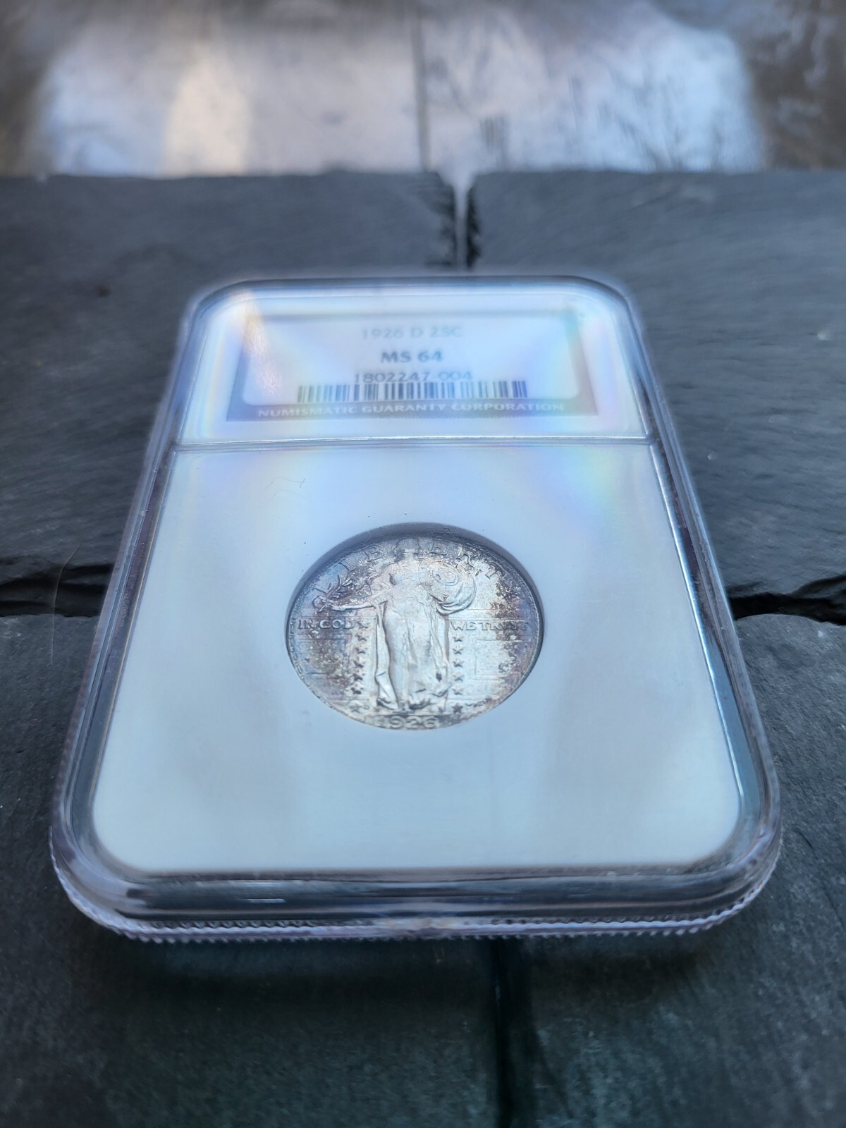1926 D Standing Liberty Quarter NGC MS64 Toned