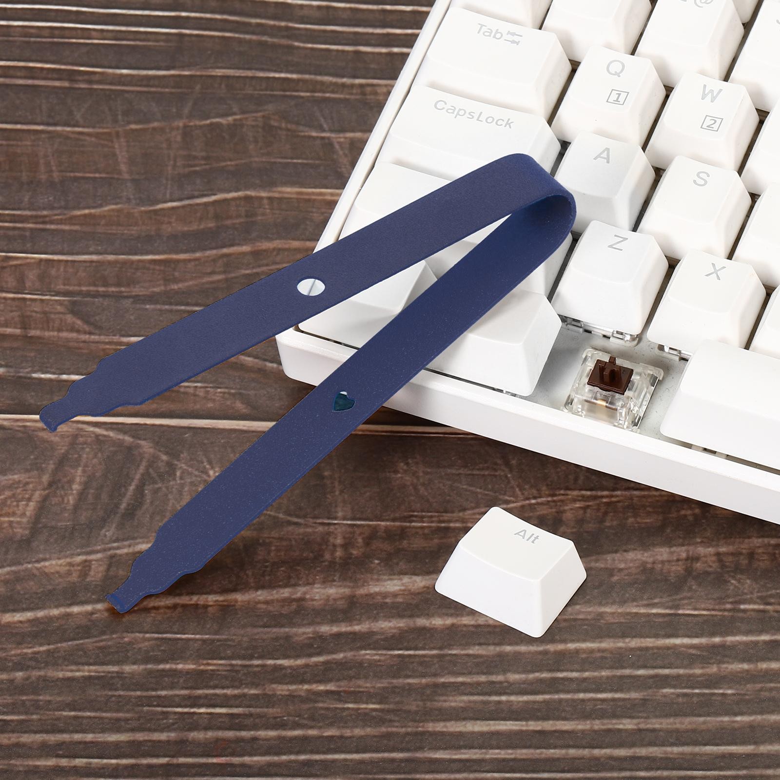 Keycap Puller Switch Remover DIY Tool Fixing Keyboard Steel, Blue
