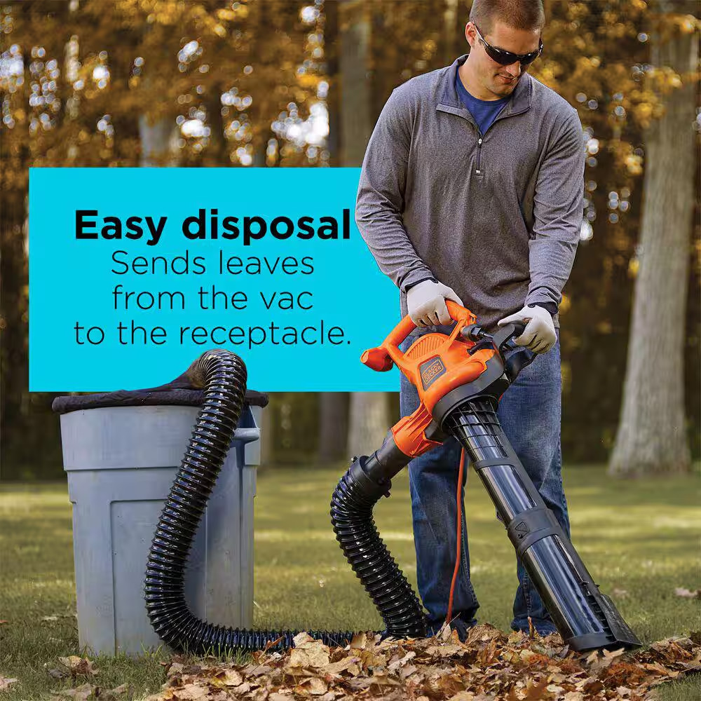 Leaf Collection System Attachment for Corded BLACK+DECKER 2-In-1 Leaf Blower/Vac