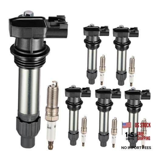 UF59 Ignition Coil Pack & 41109 Spark Plug 6 UF569 Coil Pack+90117 Spark Plugs