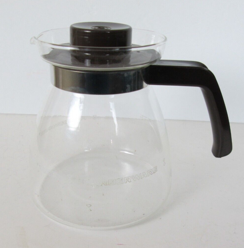 Vintage Farberware 5 Cups Replacement Coffee Carafe And Lid Corning Glass USA