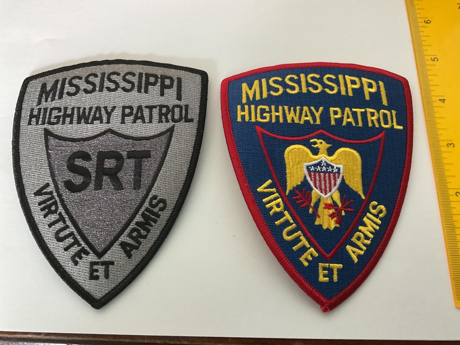 Mississippi Highway Patrol collectable Patch Set Regular and SRT Full Size New