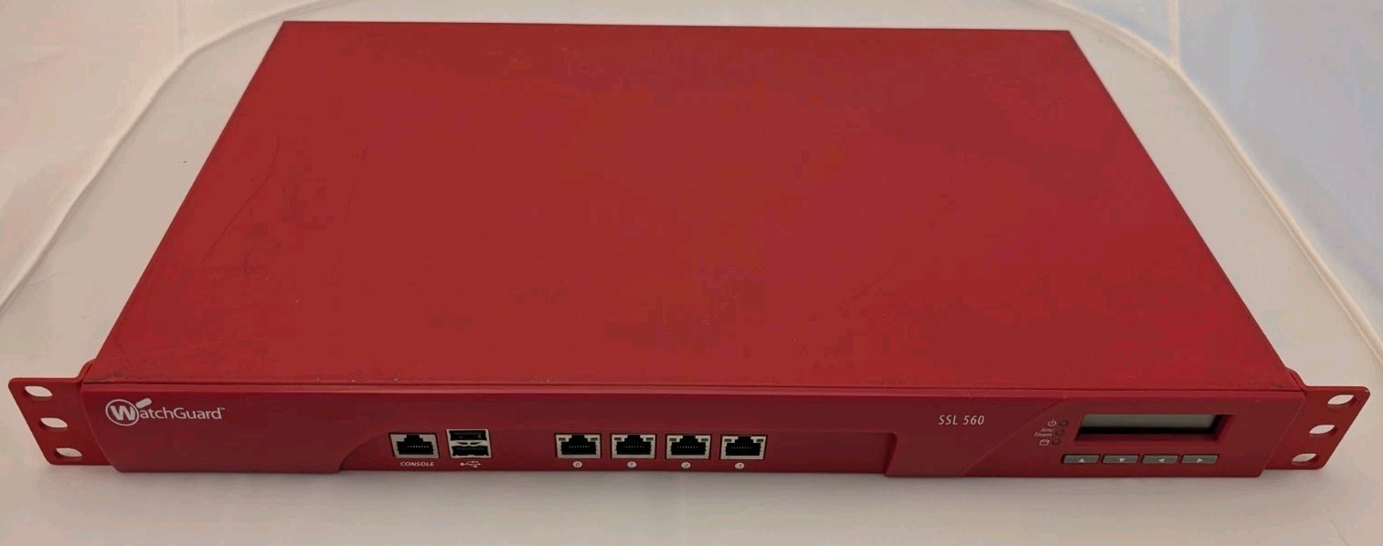Watchguard SSL 560 Security Appliance VPN Firewall Gateway NC3AE4