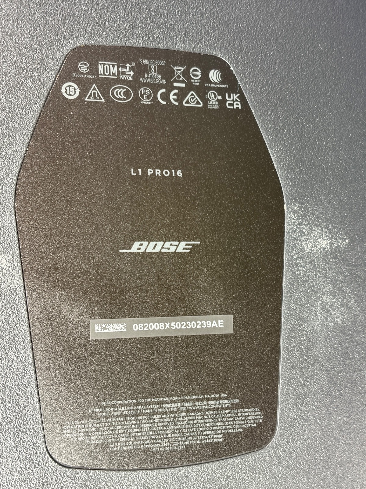 New OPEN BOX BOSE L1 PRO 16 Portable Line Array Subwoofer Speaker System w/ Case