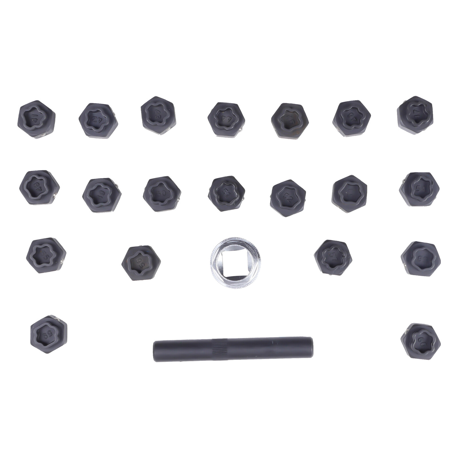 22pcs Universal Locking Lug Nut Master Key Set Wheel Lock Removal Tool NEW US