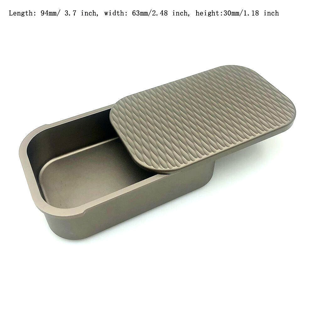EDC Aluminum Alloy Box Case Outdoor Metal Sealed Storage Box Container