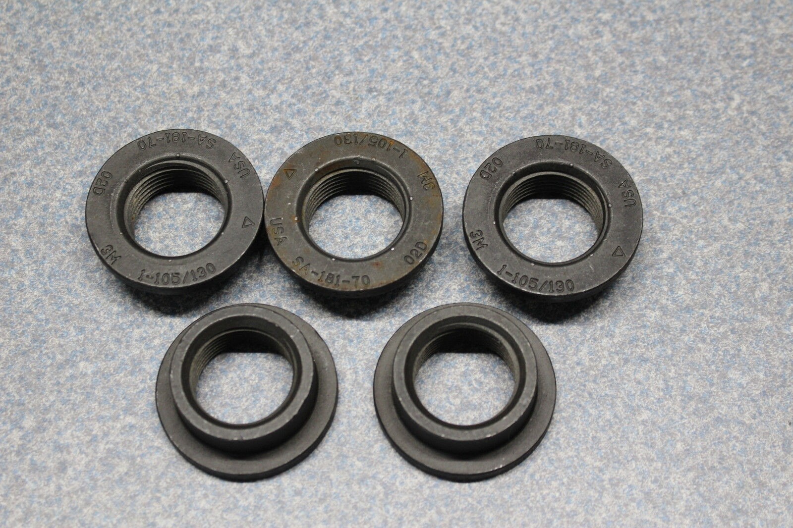 5x Lot Phoenix USA 1" NPT Steel Weld-On Threaded Bung Gas Tank Cylinder Fitting