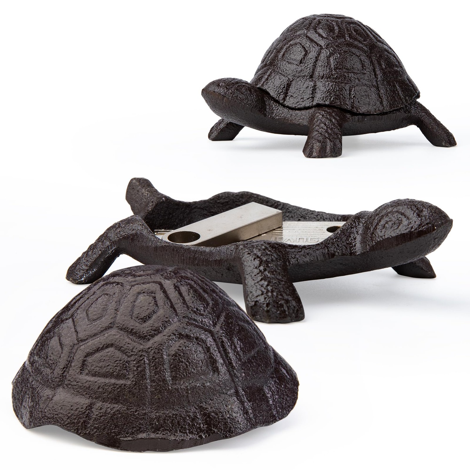 Hide a Key Outside Fake Rock Key Hider Turtle Look for Garden or Yard, Secret...
