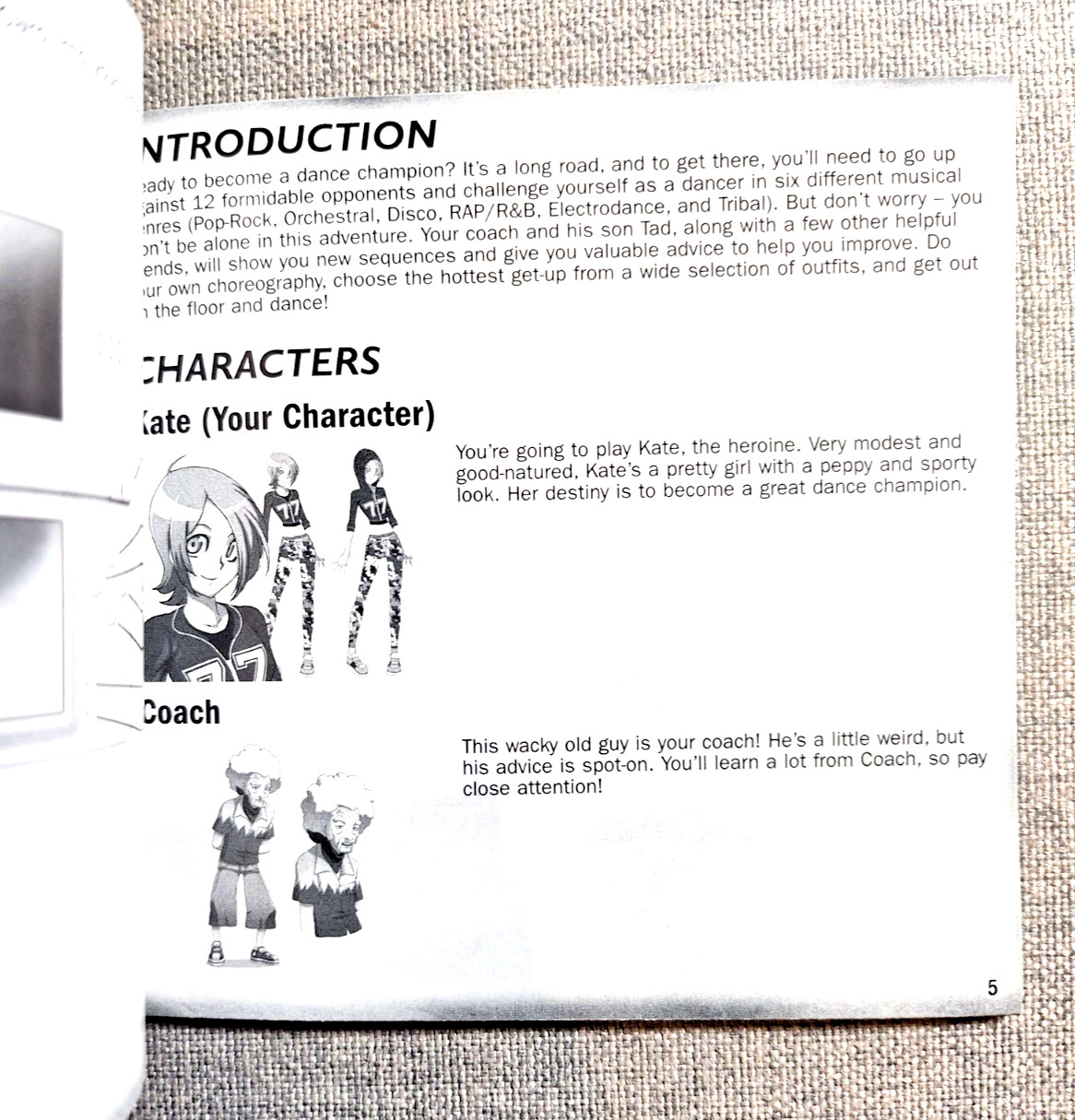 Ener-G Dance Squad Instruction Manual Only - Nintendo DS