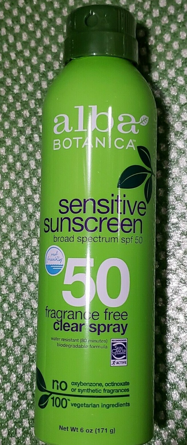 2 - Alba Botanica Sensitive Sunscreen Fragrance Free Spray SPF 50 - 6oz - 2/2026