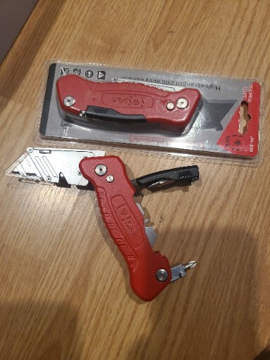 M&R Folding Utility Knife Quick Change Box Cutter Razor Knife W/3PCS Blades