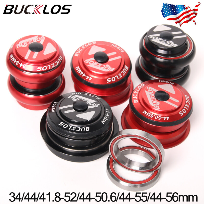 BUCKLOS MTB Bike Headset Sealed Bearing For Straight/Tapered Tube Frame Headsets