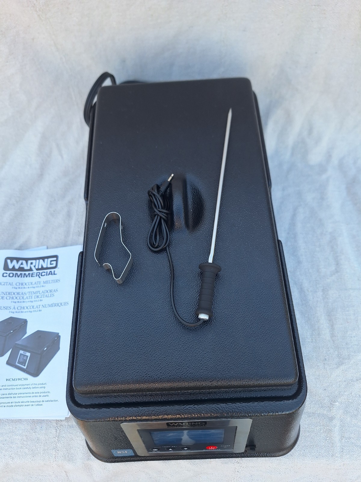 Waring Commercial WCM3 Chocolate Maker Used Once Includes Probe, Clip, Paperwork
