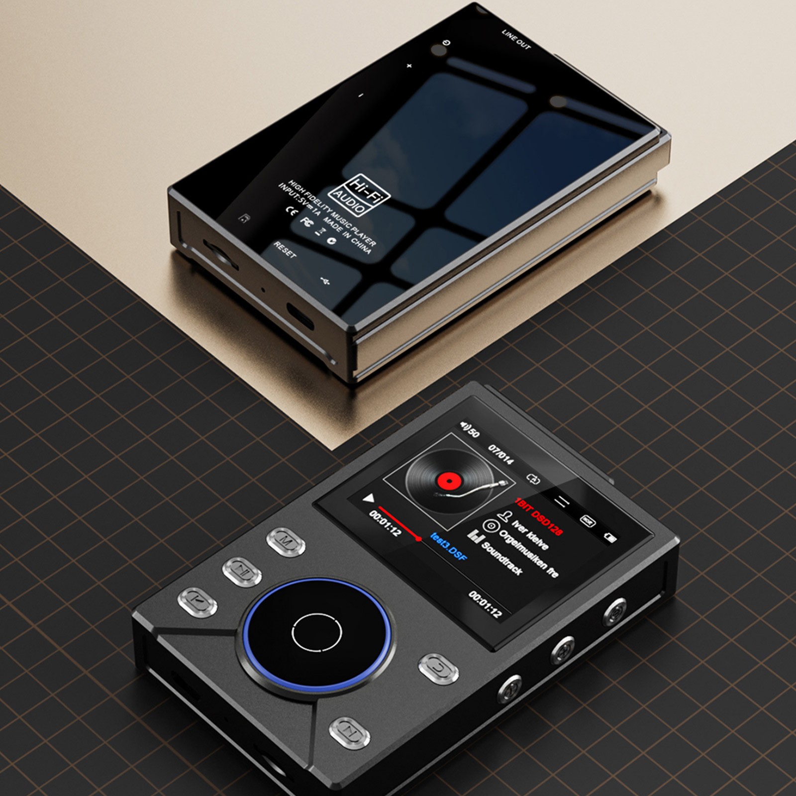 NEW BT 5.4 HiFi MP3 Player Lossless Double DAC+DSD High Resolution Music Play
