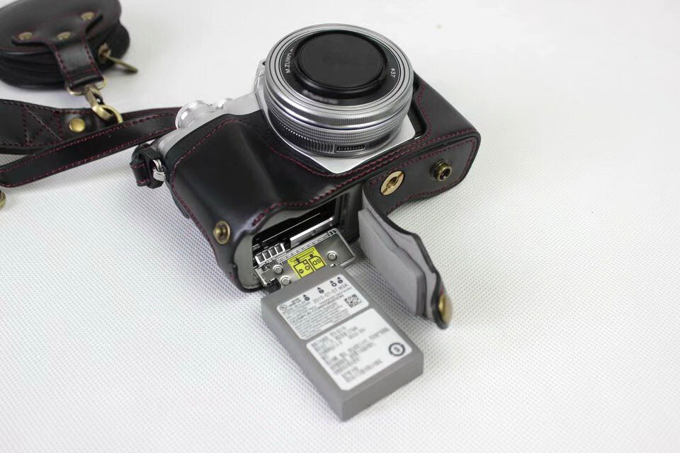 HQ Leather Camera case Bag Grip strap For Olympus OM-D E-M10 Mark III IV M3 M4
