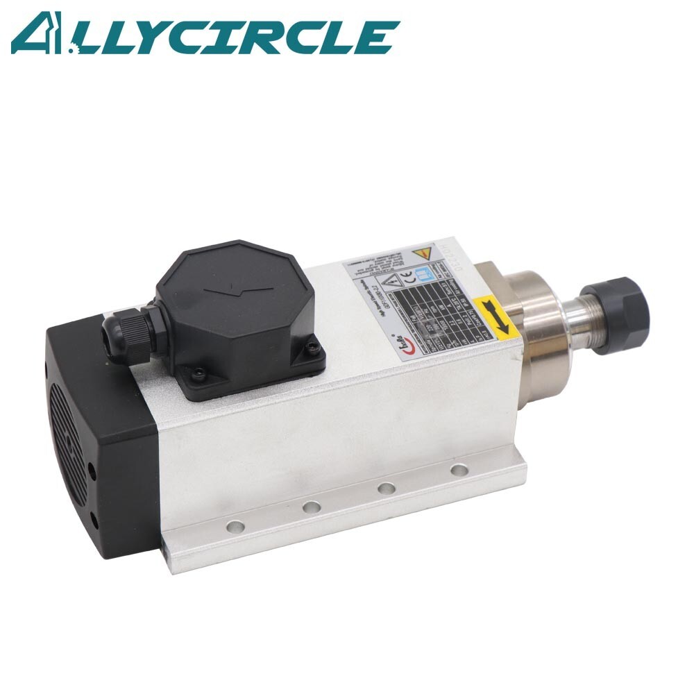 2.2kw Air Cooled Spindle 5.6A ER20 18000RPM 4PCS Steel Ball Bearing