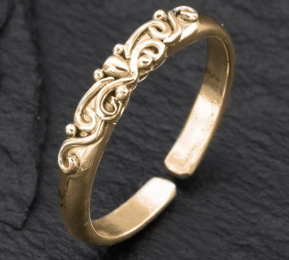 Valentine's Solid Metal Women's New Style  Adjustable Toe Ring 925 SS
