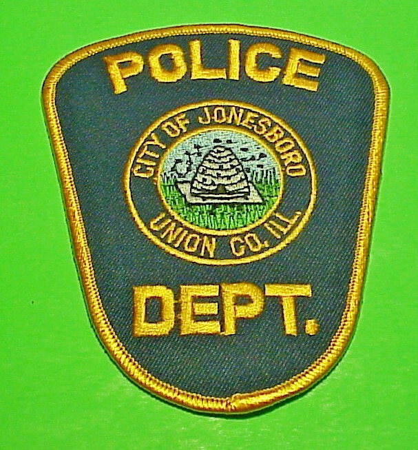 JONESBORO UNION COUNTY  ILLINOIS IL  4 1/2"  POLICE PATCH  FREE SHIPPING!!!