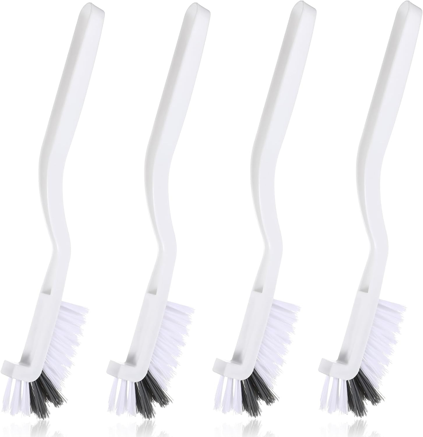 4PCS Right Angle Kitchen Scrub Brushes Small Crevice Cleaning Tools with Stiff B