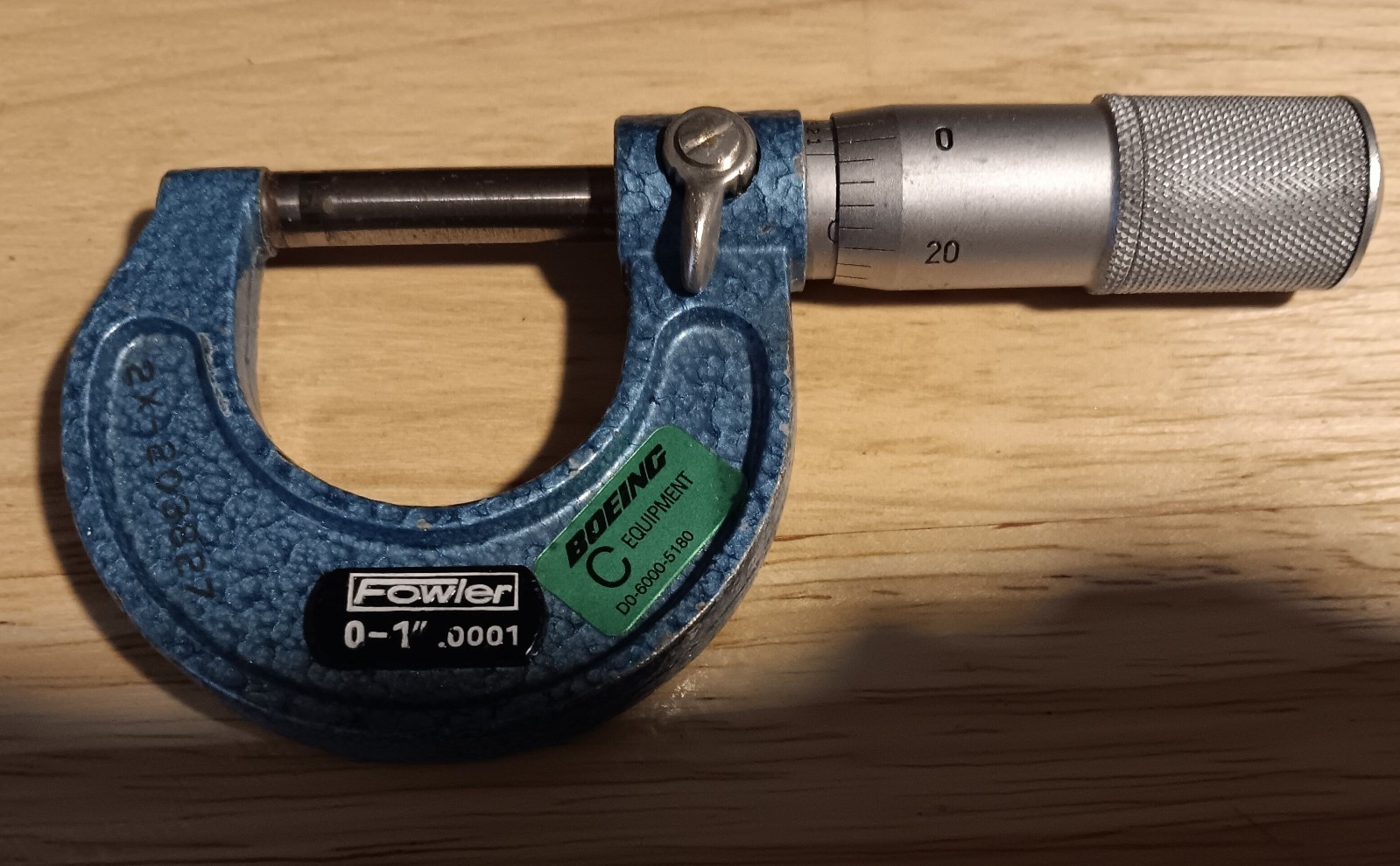 FOWLER Outside Micrometer - 0-1" Range, .0001" Grads, 52-240-001