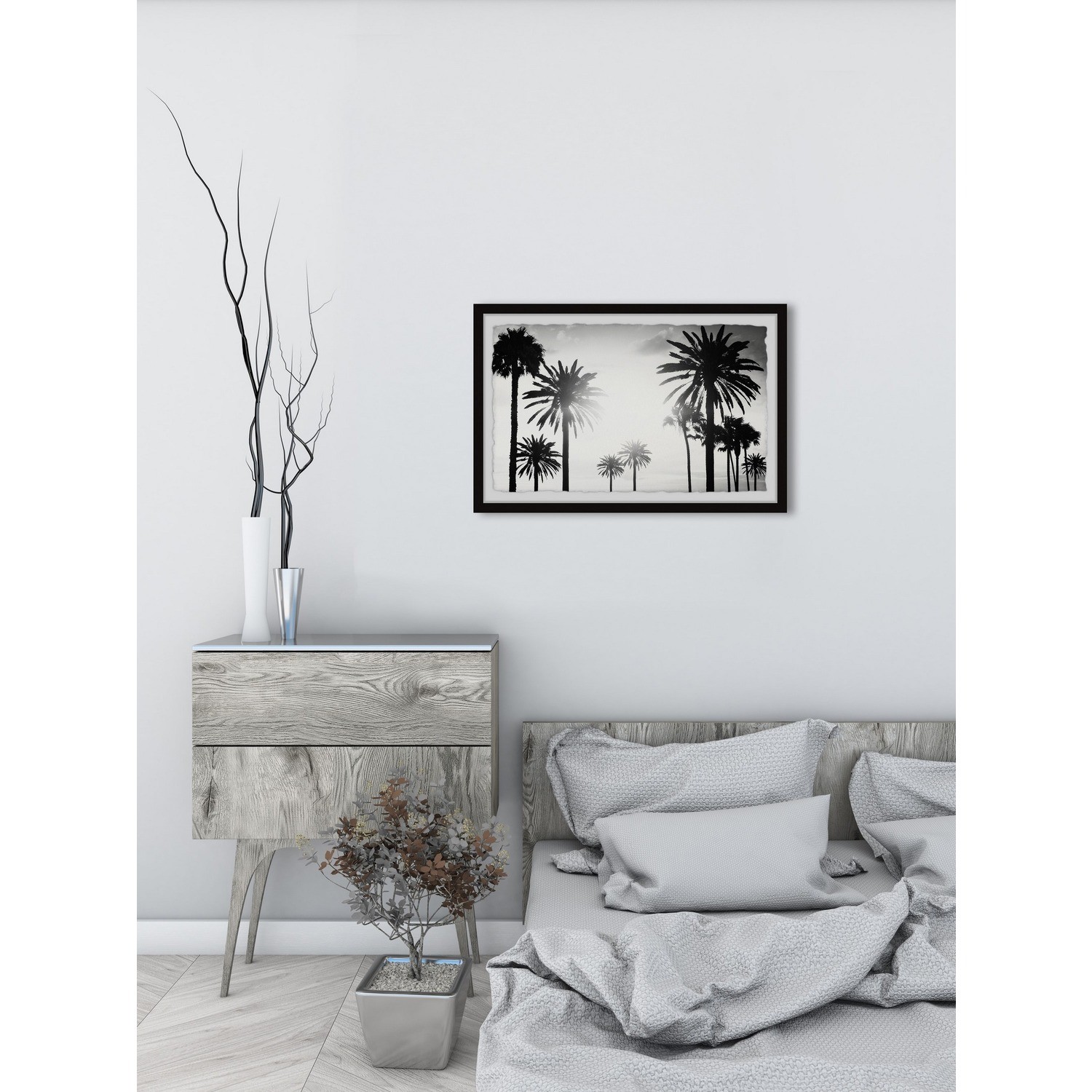 Marmont Hill Group of Palm Trees Framed Painting Print