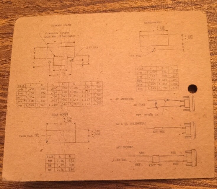 MODUTEC / 1MAS DAA 5H5 / 500 DC AMPS PANEL METER New