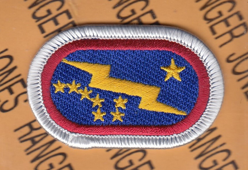 US Army HQ's 11th Airborne Division parachute oval patch m/e