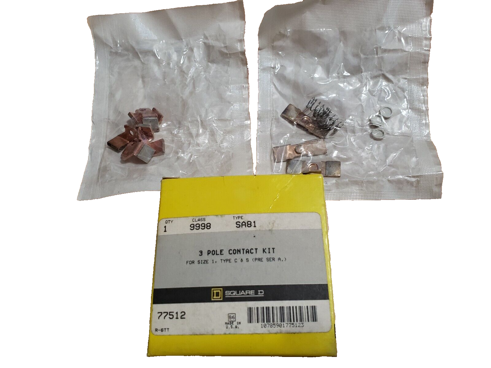 (QTY:1) Square D 9998-SA81 / 9998 SA81 Contact Kit