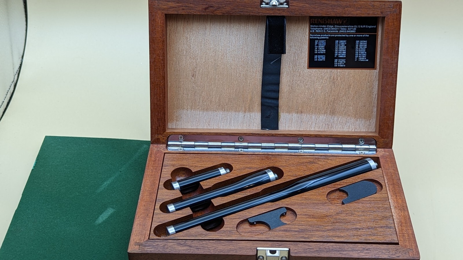 RENISHAW CMM Probe Extension Bar Set PEL1 PEL2 PEL3 in Factory Wood Case
