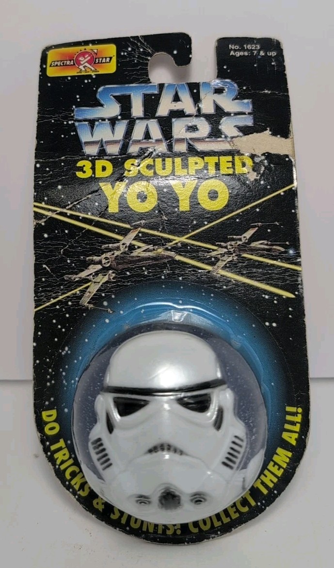 Vintage 1995 Spectra Star Star Wars Storm Trooper 3D Sculpted YoYo #1623 New