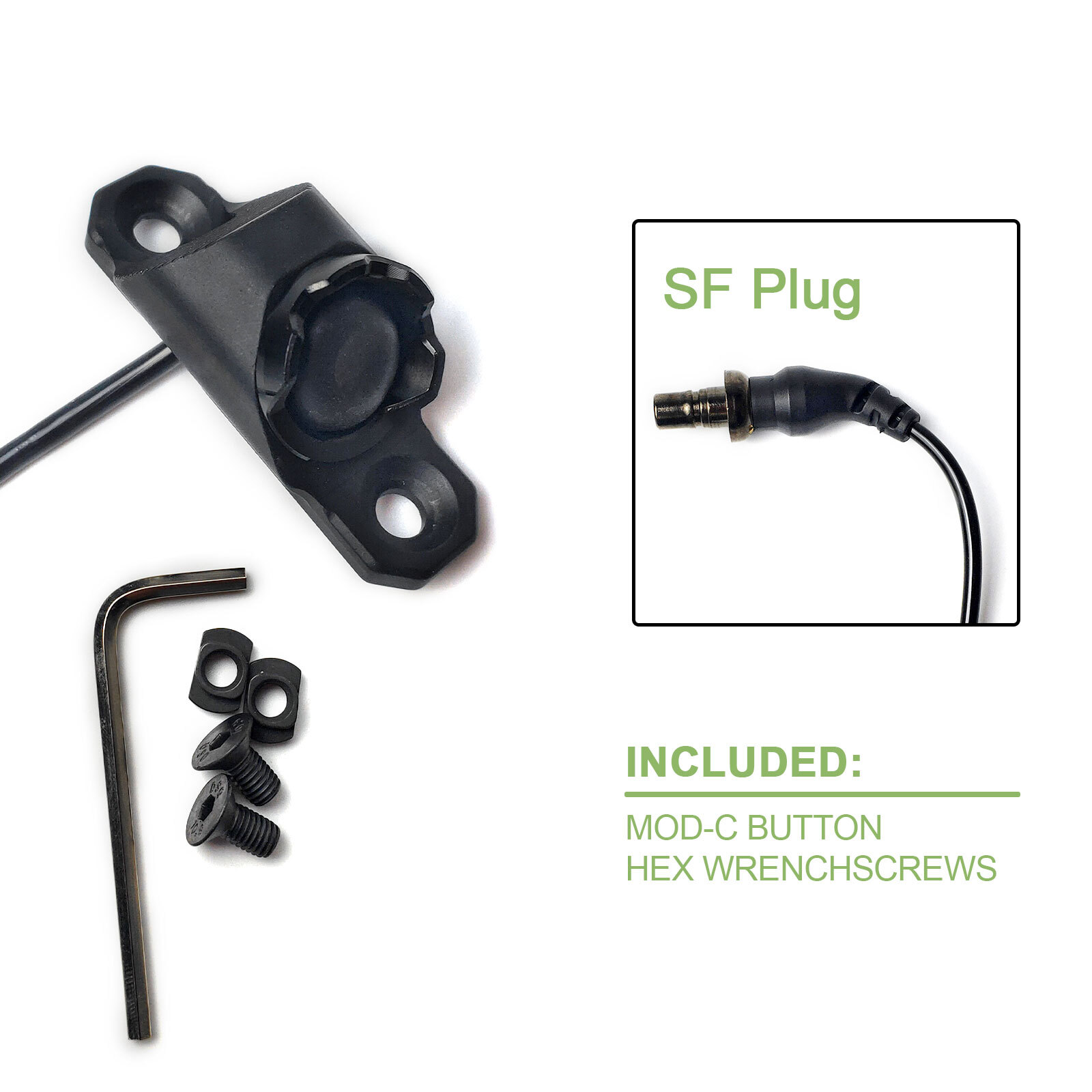 Airsoft Hot Button M300/M600 Flashlight Remote Control Switch For Mlok Keymod