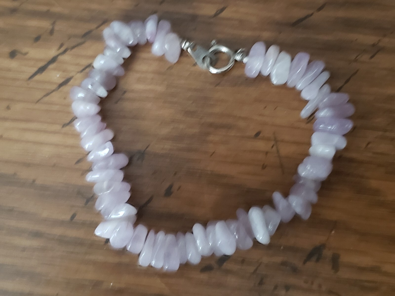 Genuine NATURAL *L. AMETHYST * STONE BRACELET, 7.5 INCHES Long, Handmade in USA
