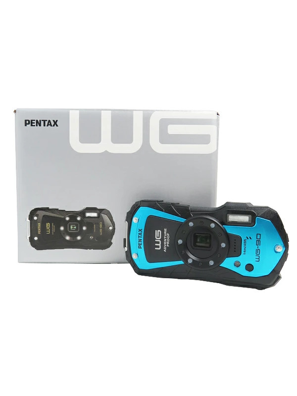 RICOH PENTAX WG-90 16MP Compact Digital Camera Blue Unused From Japan