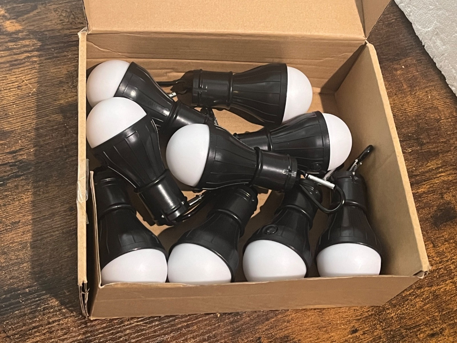 NEW VIHOSE 9 Pack for Power Outage Hanging Camping Bulb White Light