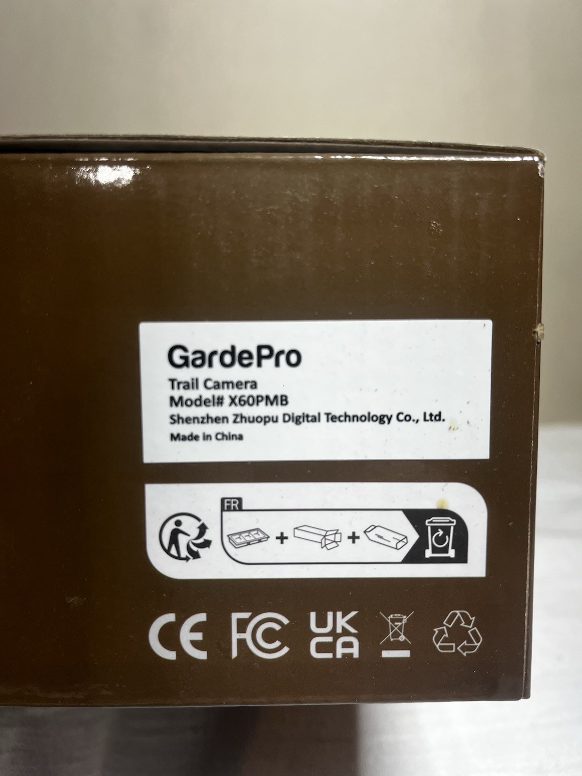 GardePro Trail Camera Model# X60PMB
