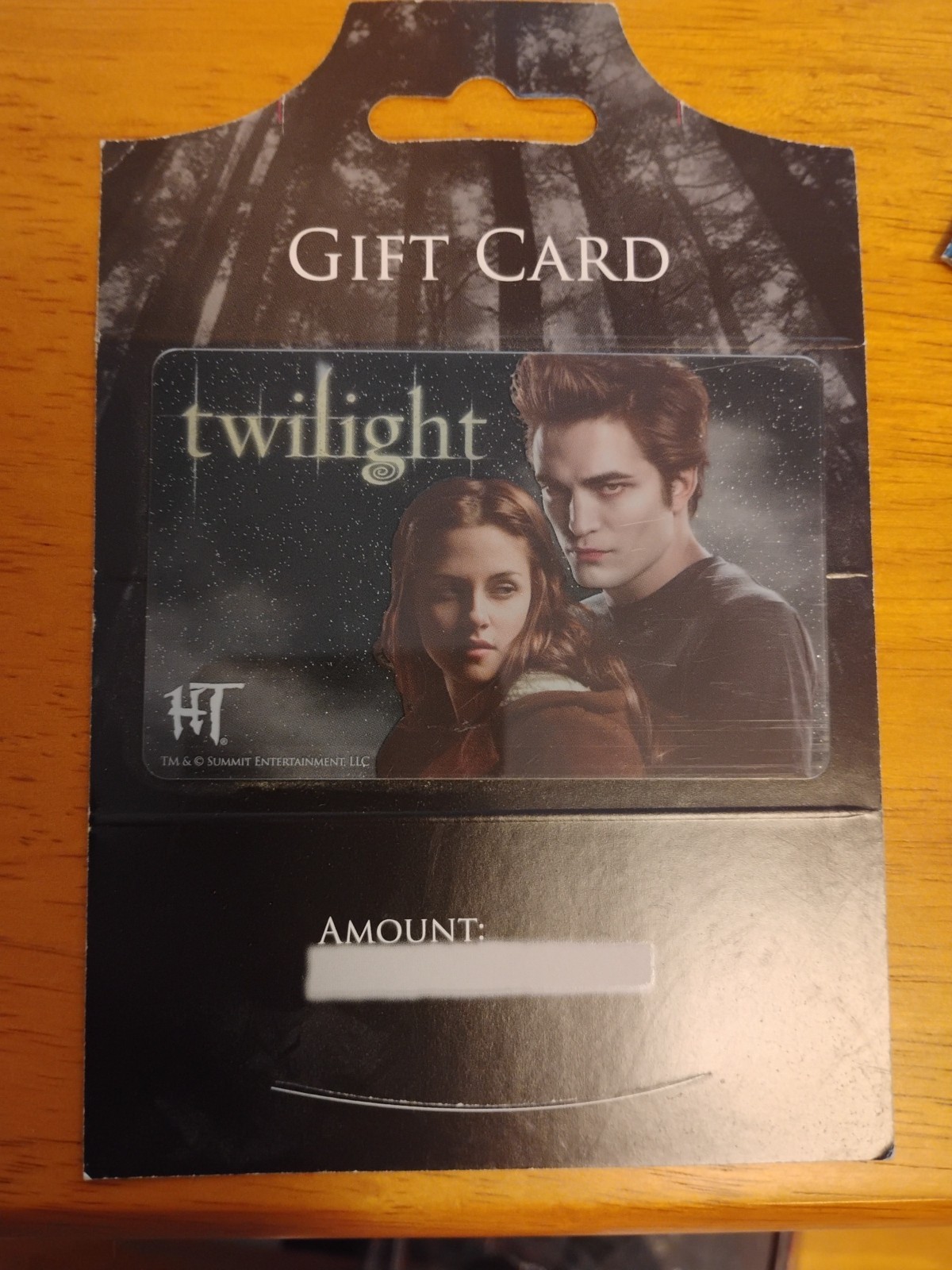 Twilight Collectors Hot Topic Gift Card No Cash